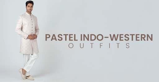 Indo-Western Pastel Outfit Ideas for Engagement