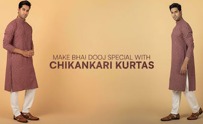 Bhai Dooj Gifting Made Elegant: Discover Our Range of Chikankari Kurtas for Men