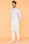 MLS EMBROIRDERED KURTA PAJAMA