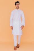 MLS EMBROIDERED KURTA PAJAMA