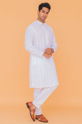 MLS EMBROIDERED KURTA PAJAMA