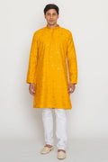 MLS EMBROIDERED KURTA PAJAMA