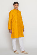 MLS EMBROIDERED KURTA PAJAMA