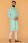 MLS EMBROIDERED KURTA PAJAMA