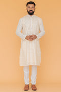 MLS EMBROIDERED KURTA PAJAMA