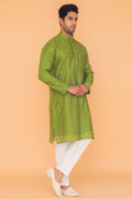 MLS EMBROIRDERED KURTA PAJAMA