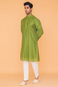 MLS EMBROIRDERED KURTA PAJAMA