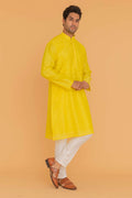 MLS EMBROIDERED KURTA PAJAMA