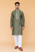 MLS EMBROIDERED KURTA PAJAMA