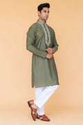 MLS EMBROIDERED KURTA PAJAMA