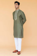 MLS EMBROIDERED KURTA PAJAMA