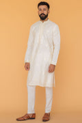 MLS EMBROIDERED KURTA PAJAMA