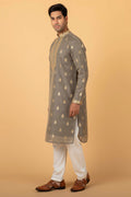 MLS EMBROIDERED KURTA PAJAMA