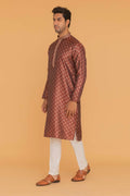 MLS ART SILK KURTA PAJAMA