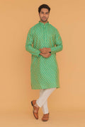 MLS ART SILK KURTA PAJAMA