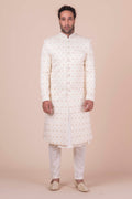 MLS EMBROIDERED SHERWANI 2PCS