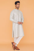 MLS EMBROIDERED KURTA PAJAMA