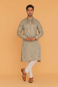 MLS EMBROIDERED KURTA PAJAMA