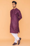 MLS EMBROIDERED KURTA PAJAMA