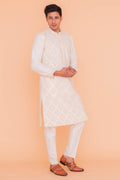 MLS EMBROIDERED KURTA PAJAMA