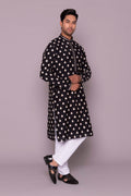 MLS EMBROIDERED KURTA PAJAMA