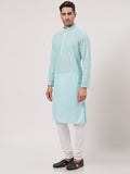 MLS CHIKANKARI KURTA PAJAMA