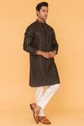 MLS EMBROIDERED KURTA PAJAMA