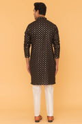 MLS EMBROIDERED KURTA PAJAMA