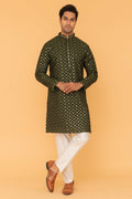 MLS EMBROIDERED KURTA PAJAMA