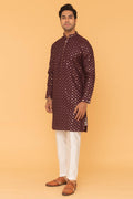 MLS EMBROIDERED KURTA PAJAMA