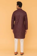 MLS EMBROIDERED KURTA PAJAMA