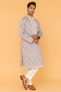 MLS EMBROIDERED KURTA PAJAMA