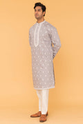 MLS EMBROIDERED KURTA PAJAMA