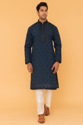 MLS EMBROIDERED KURTA PAJAMA