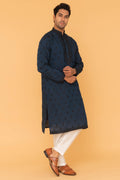 MLS EMBROIDERED KURTA PAJAMA