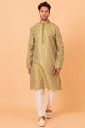 MLS ART SILK KURTA PAJAMA