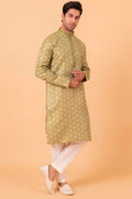 MLS ART SILK KURTA PAJAMA