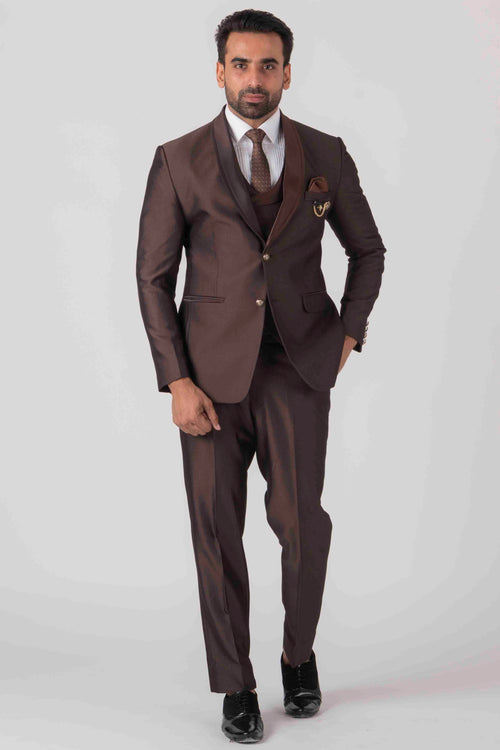 Slim Fit Linen suit trousers - Dark beige - Men | H&M IN