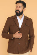 MLS SHORT OVER COAT 1PC