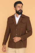 MLS SHORT OVER COAT 1PC