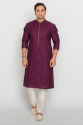 MLS EMBROIDERED KURTA PAJAMA