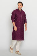 MLS EMBROIDERED KURTA PAJAMA