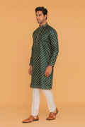 MLS EMBROIDERED KURTA PAJAMA