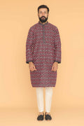 MLS EMBROIDERED KURTA PAJAMA