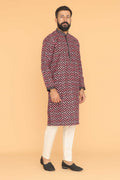 MLS EMBROIDERED KURTA PAJAMA