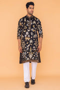 MLS EMBROIDERED KURTA PAJAMA