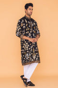 MLS EMBROIDERED KURTA PAJAMA