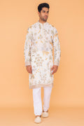 MLS EMBROIDERED KURTA PAJAMA