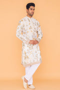 MLS EMBROIDERED KURTA PAJAMA