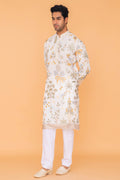 MLS EMBROIDERED KURTA PAJAMA